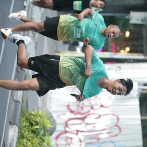 Race photo from BAUR RUN 2025