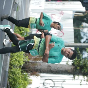 Race photo from BAUR RUN 2025