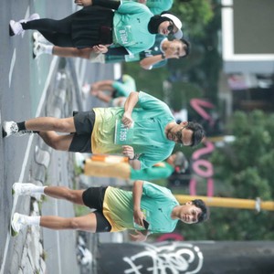 Race photo from BAUR RUN 2025