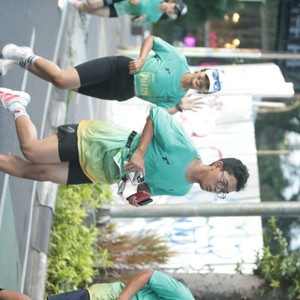 Race photo from BAUR RUN 2025