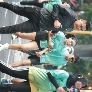 Race photo from BAUR RUN 2025