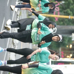Race photo from BAUR RUN 2025
