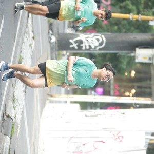 Race photo from BAUR RUN 2025