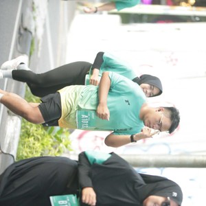 Race photo from BAUR RUN 2025