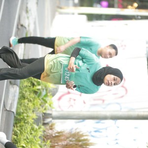 Race photo from BAUR RUN 2025