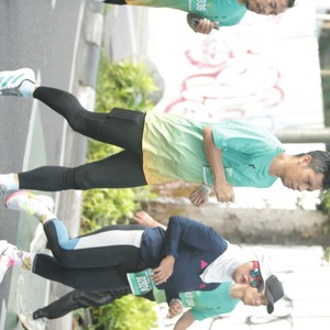 Race photo from BAUR RUN 2025