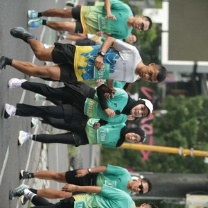 Race photo from BAUR RUN 2025