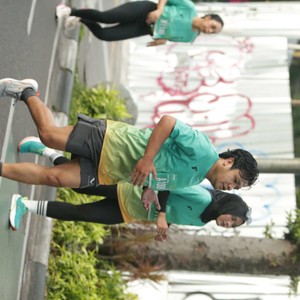 Race photo from BAUR RUN 2025