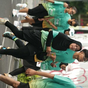 Race photo from BAUR RUN 2025