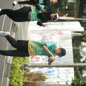 Race photo from BAUR RUN 2025