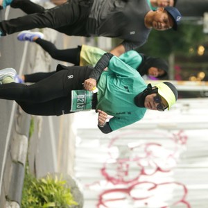 Race photo from BAUR RUN 2025