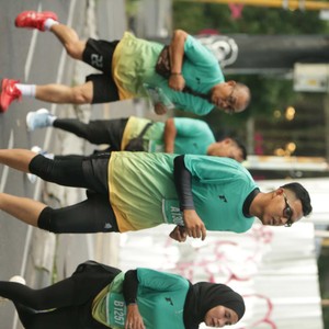 Race photo from BAUR RUN 2025