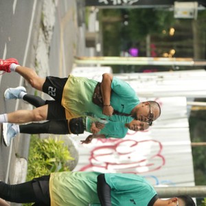 Race photo from BAUR RUN 2025