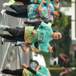 Race photo from BAUR RUN 2025