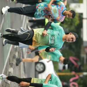 Race photo from BAUR RUN 2025