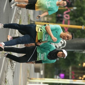 Race photo from BAUR RUN 2025