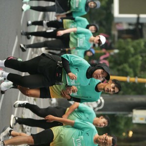 Race photo from BAUR RUN 2025