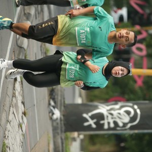 Race photo from BAUR RUN 2025