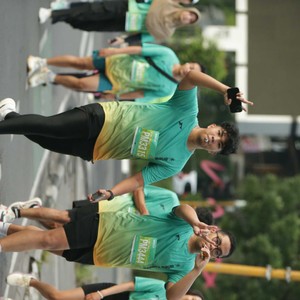 Race photo from BAUR RUN 2025