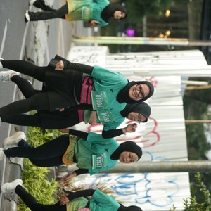 Race photo from BAUR RUN 2025