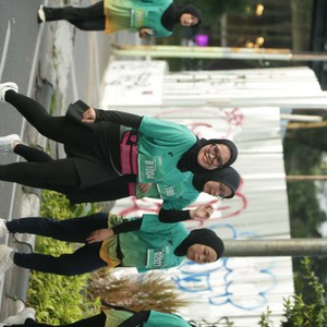 Race photo from BAUR RUN 2025