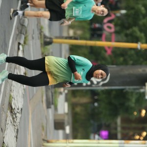 Race photo from BAUR RUN 2025