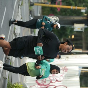 Race photo from BAUR RUN 2025