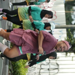 Race photo from BAUR RUN 2025