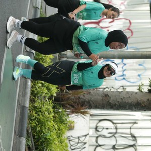 Race photo from BAUR RUN 2025