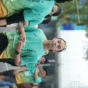 Race photo from BAUR RUN 2025