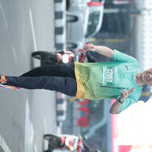 Race photo from BAUR RUN 2025