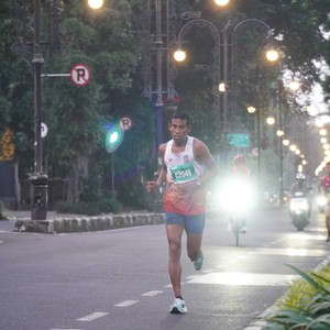 Race photo from BAUR RUN 2025