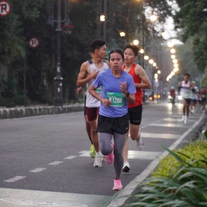 Race photo from BAUR RUN 2025