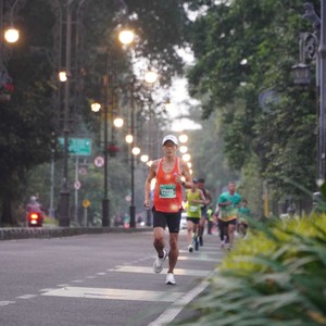 Race photo from BAUR RUN 2025