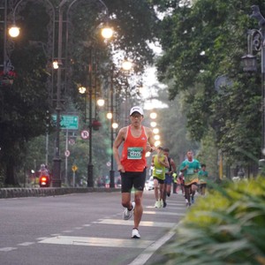 Race photo from BAUR RUN 2025