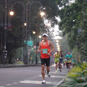 Race photo from BAUR RUN 2025