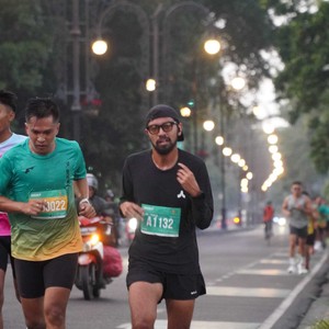 Race photo from BAUR RUN 2025