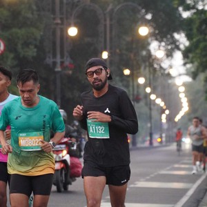 Race photo from BAUR RUN 2025