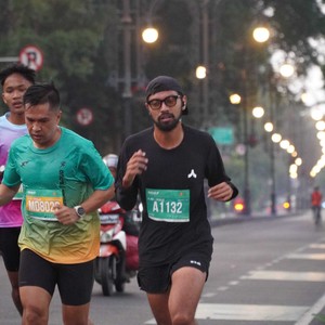 Race photo from BAUR RUN 2025