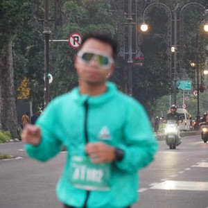 Race photo from BAUR RUN 2025