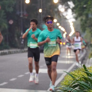 Race photo from BAUR RUN 2025