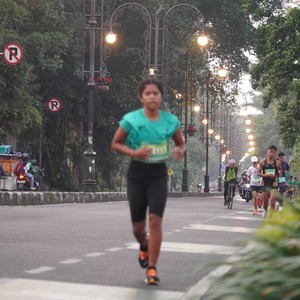 Race photo from BAUR RUN 2025