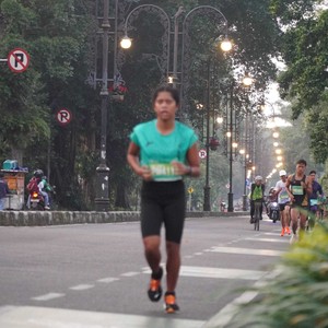 Race photo from BAUR RUN 2025