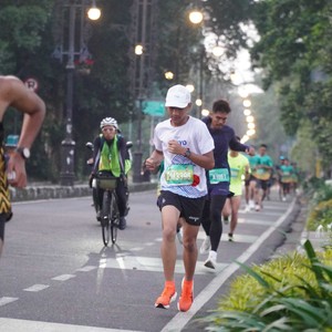 Race photo from BAUR RUN 2025