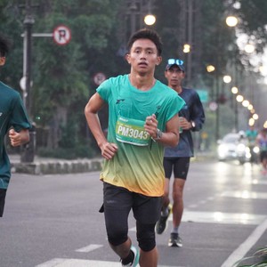 Race photo from BAUR RUN 2025