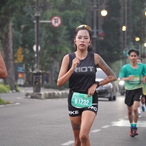 Race photo from BAUR RUN 2025