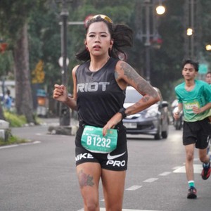 Race photo from BAUR RUN 2025