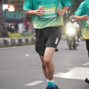 Race photo from BAUR RUN 2025