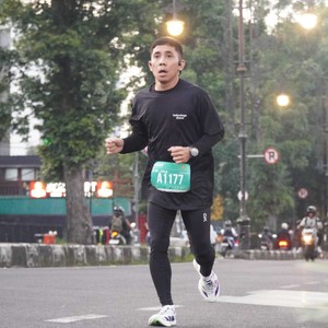 Race photo from BAUR RUN 2025