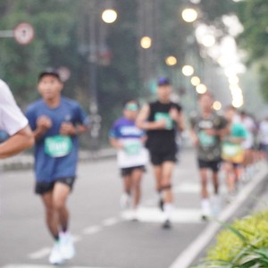 Race photo from BAUR RUN 2025